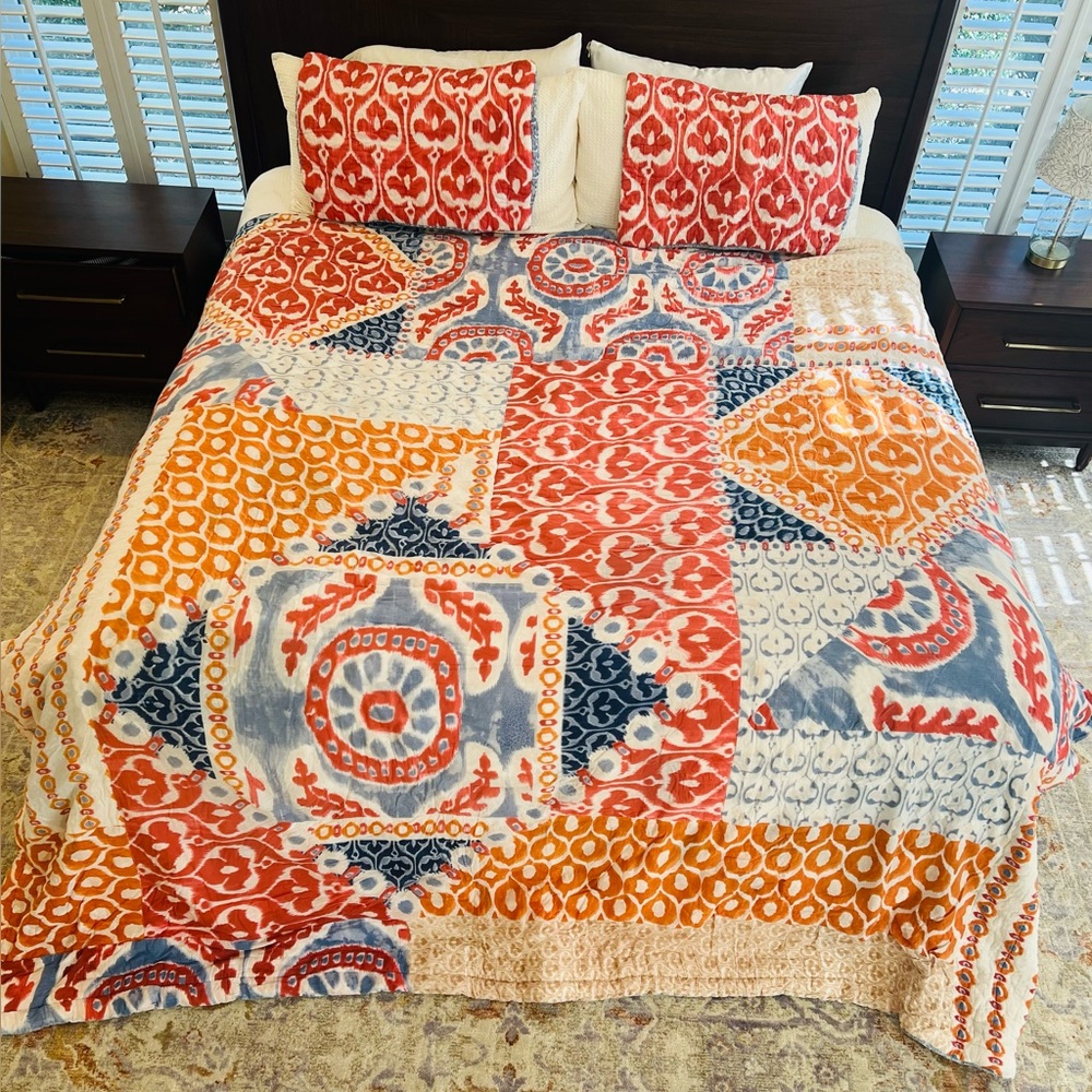 Anthropologie King Quilt Set